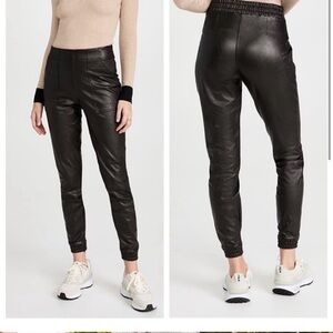 Spanx Faux Leather Jogger in Black